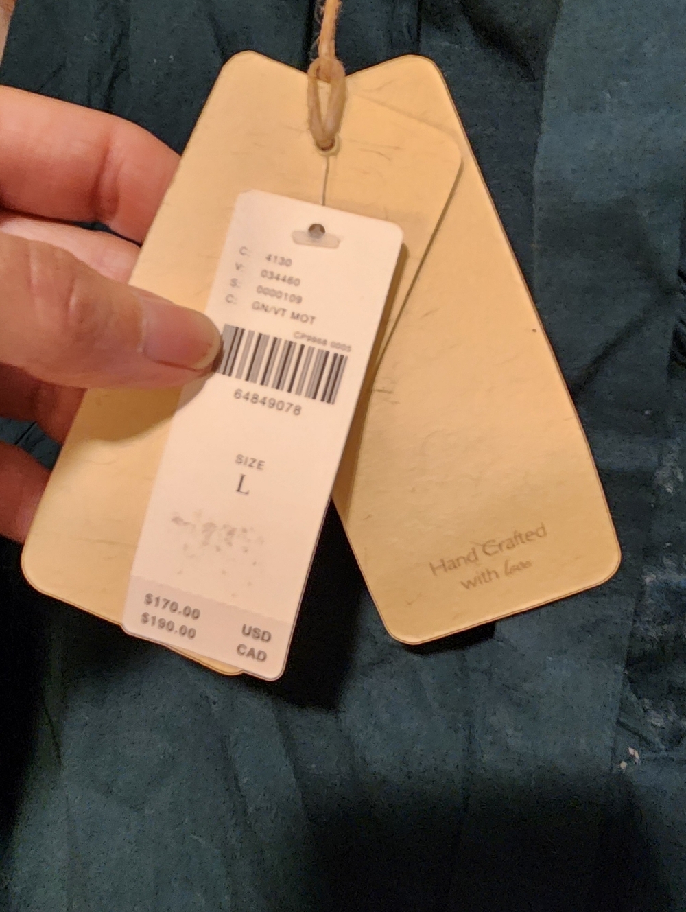 NWT Anthropologie Let Me Be Embroidered Tunic Dress Green Size Large 100% Cotton - Picture 3 of 10